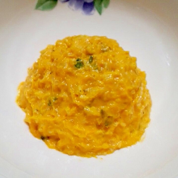 介護食:かぼちゃと玉葱のマヨネーズサラダ